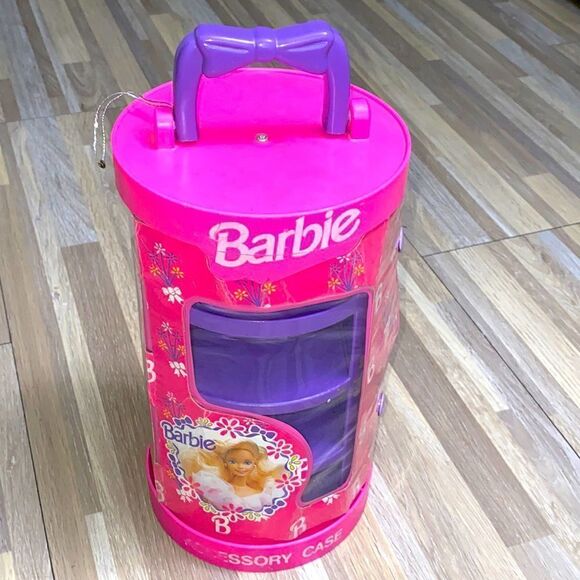 Barbie Handbags - Barbie pink purse accessories tote bag 90s Barbie Accessory Case Mattel toys